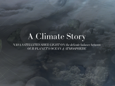 This e-brochure, <i>A Climate Story: NASA Satellites Shed Light on the Delicate Balance Between Our Planet's Ocean & Atmosphere</i> provides a history of ocean remote sensing for climate and explores the relationship between aerosols, clouds, and the ocean. Credit: NASA PACE