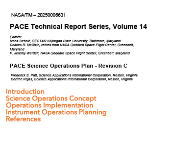 PACE Science Operations Plan PACE Science Operations Plan