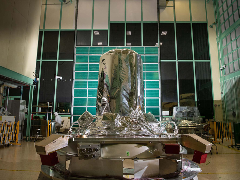 Installed multilayer insulation thermal blankets on PACE propulsion module.