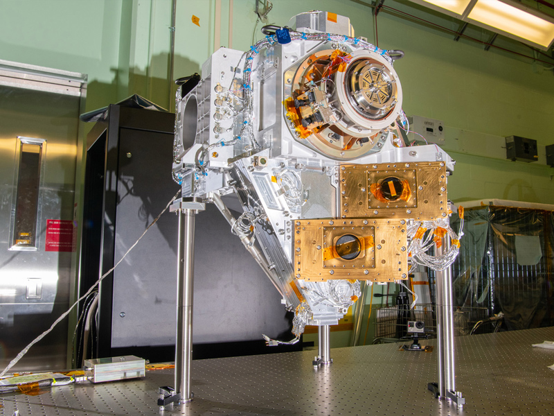 The Ocean Color Instrument Optical Module (OM) at Goddard Space Flight Center. Credit: Stover, Desiree