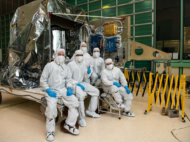 Members of PACE spacecraft integration and test team.