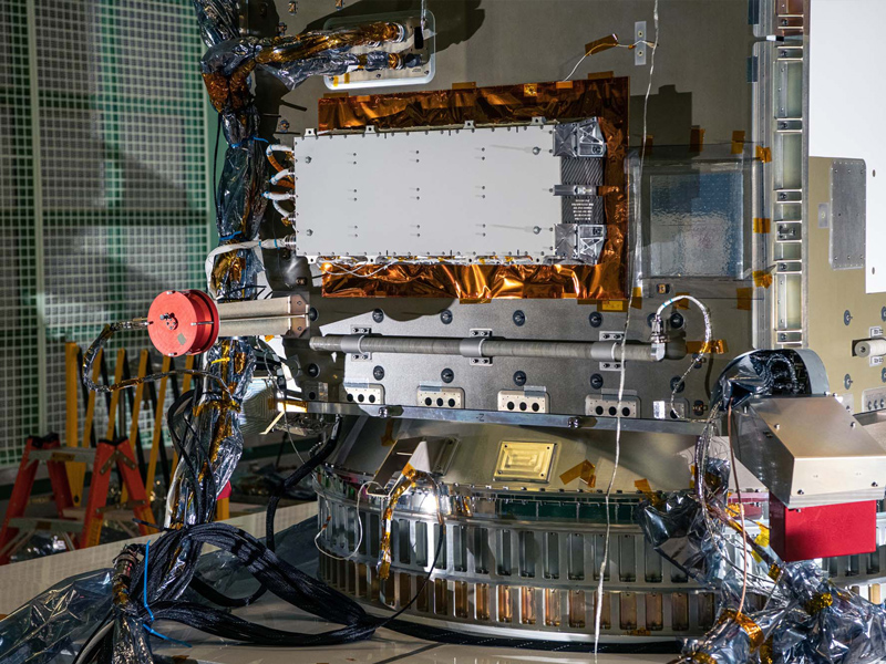 Overall photos of Spacecraft after SADA install.