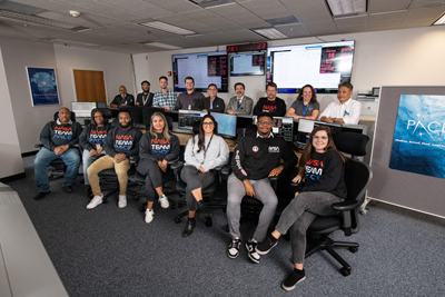 Candid and portrait photos of the PACE Mission Operations Center. Credit: NASA