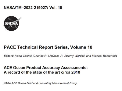 ACE Ocean Product Accuracy Assessments: A Record of the State of the Art Circa 2010