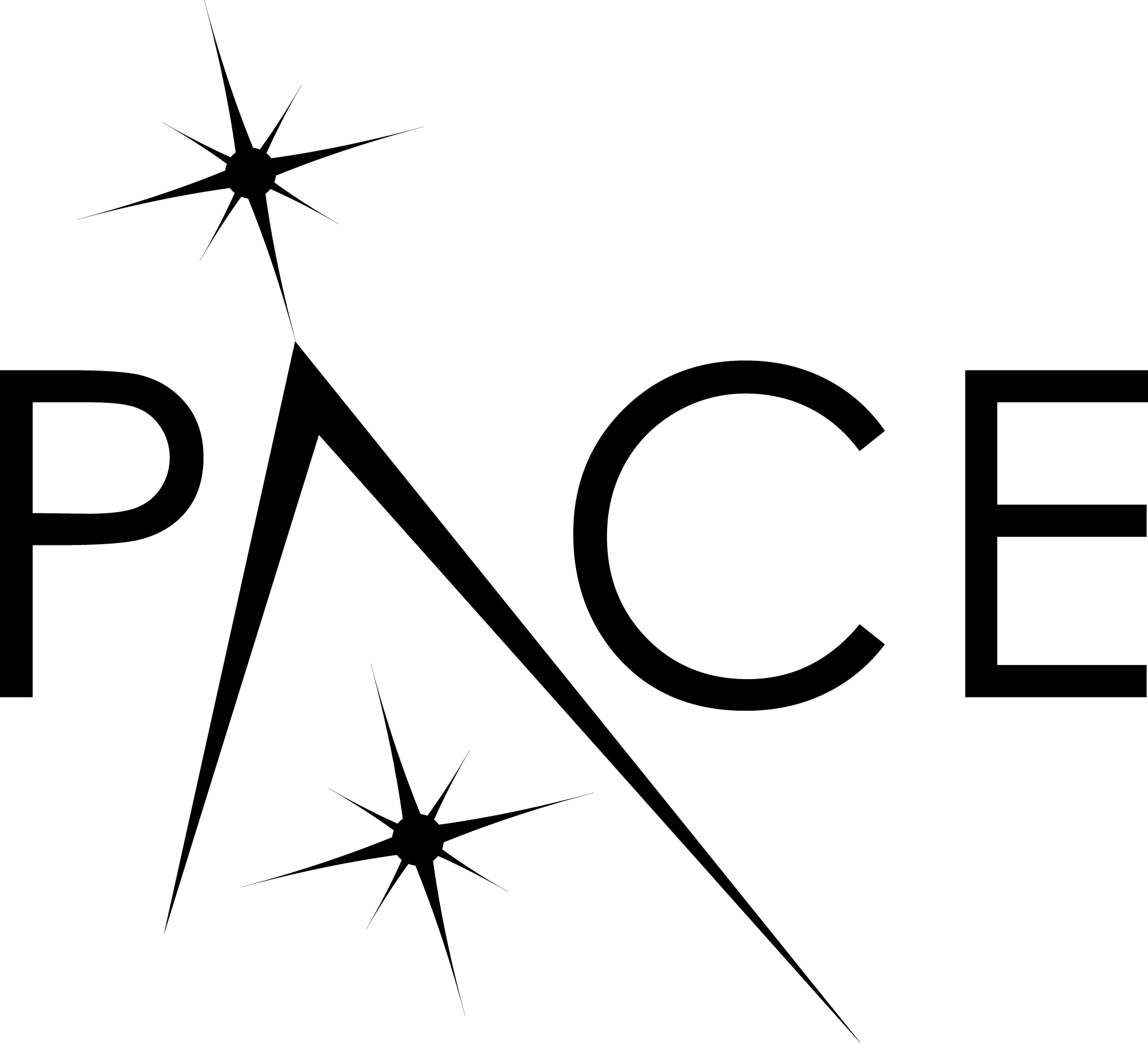 Black logo with transparent background