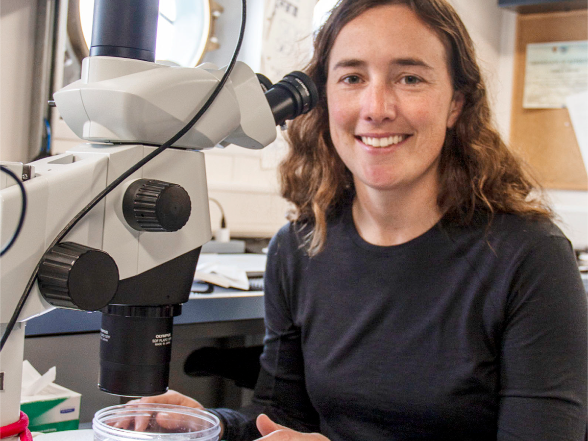 Colleen Durkin, Oceanographer, studies particle size and distribution