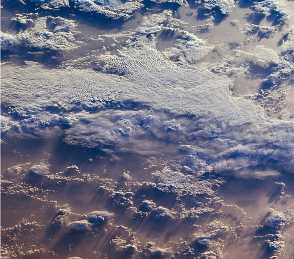 Clouds over the southern Indian Ocean