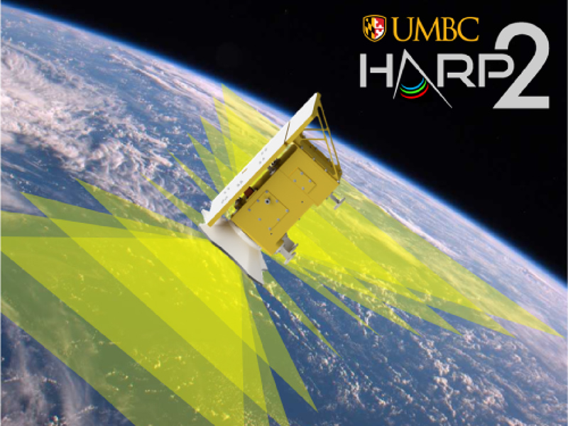 The Hyper Angular Rainbow Polarimeter (HARP-2) is one of two polarimeters on the PACE mission. HARP-2 (provided by the University of Maryland Baltimore County) will be used to determine cloud droplet size, ice particle shape and roughness. Credit: NASA
