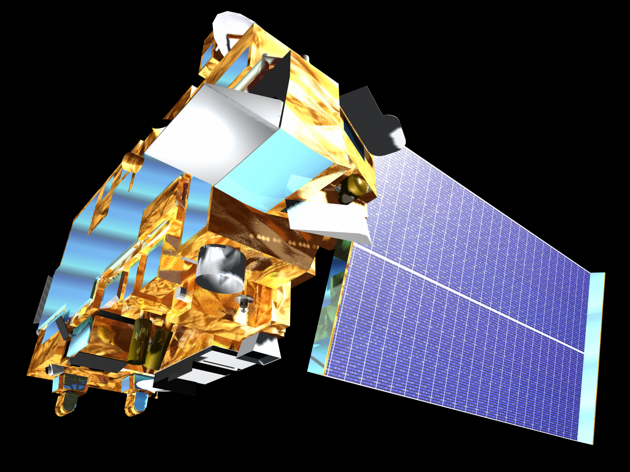 NASA's multi-instrument Terra satellite launched in 1999 carrying the Moderate Resolution Imaging Spectroradiometer (MODIS).