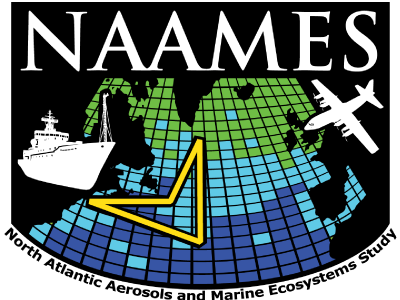 Logo for the North Atlantic Aerosols and Marine Ecosystems Study (NAAMES) field campaign