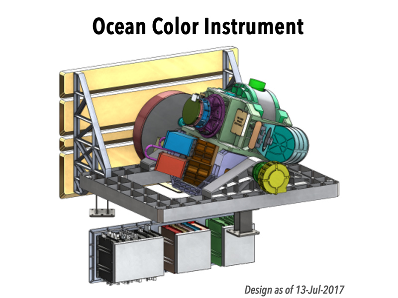 An illustration of the Ocean Color Instrument (OCI). Credit: NASA PACE
