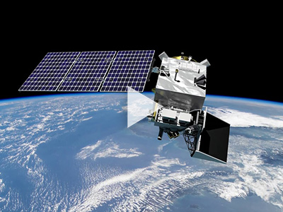 A digital rendering shows the instruments and associated equipment that will be included on board the PACE spacecraft.