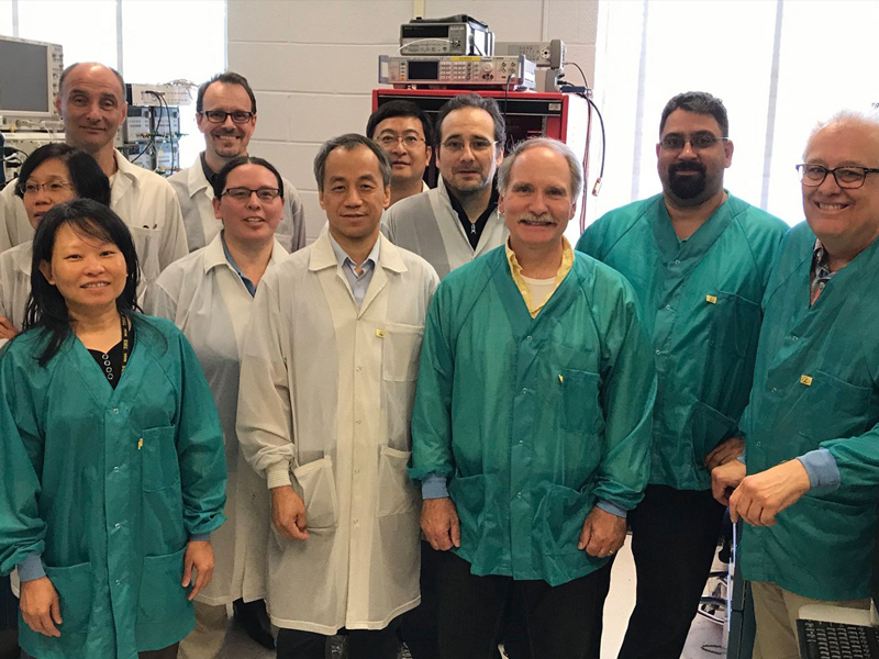 The team of engineers at Goddard Space Flight Center responsible for developing PACE instrument components. Credit: Ulrik Gliese (NASA GSFC)