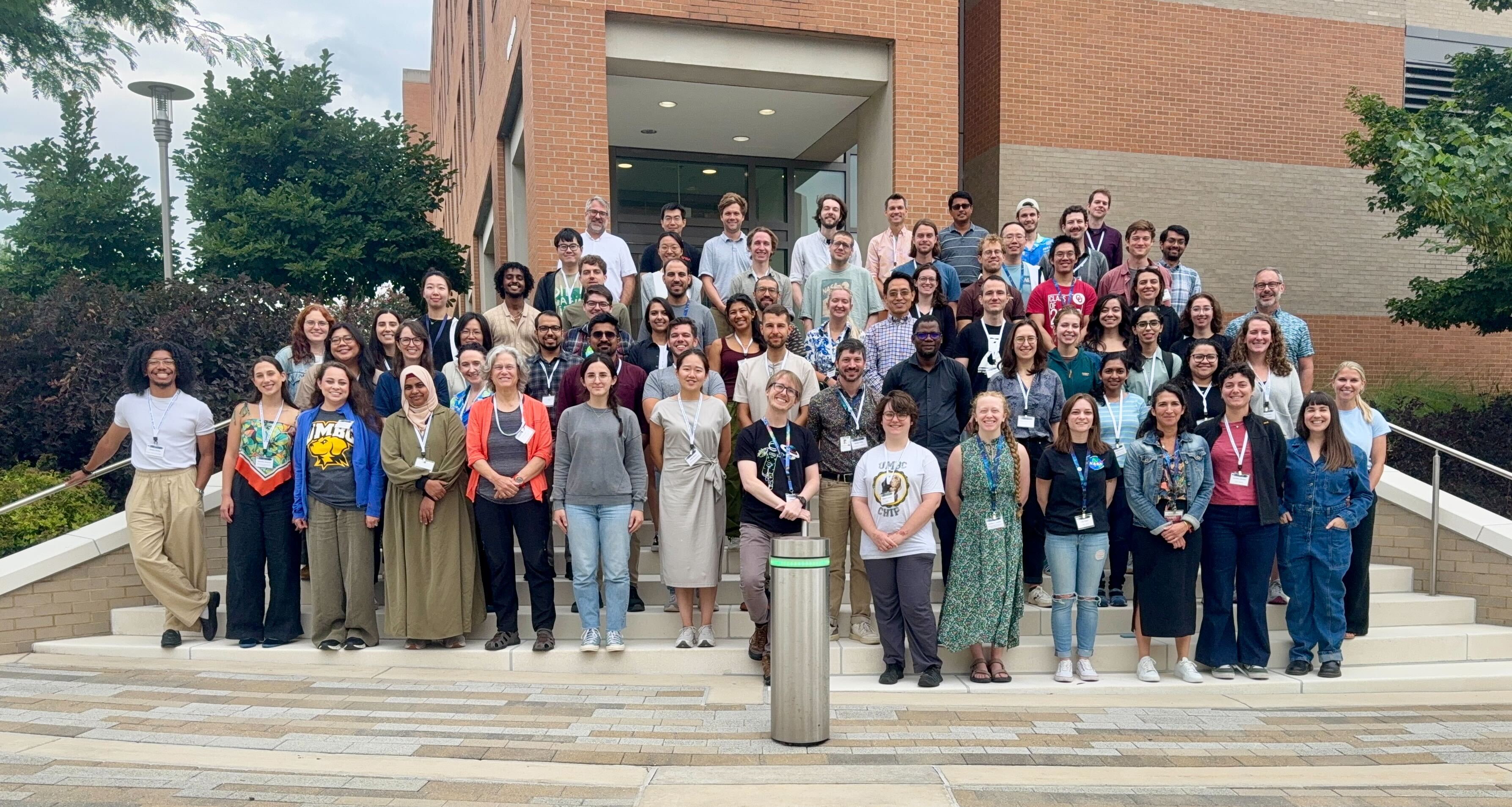 Group picture of 2025 PACE Data Hackweek participants and mentors. The organizers chose participants based on their previous research and what they could bring to the Hackweek, as well as their potential for advancing satellite oceanography. Courtesy: Anna Windle