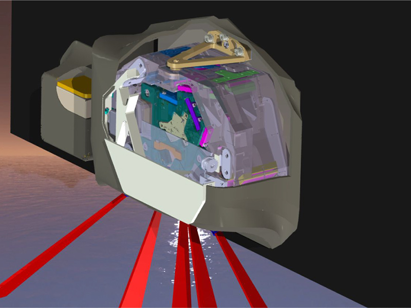 The Spectro-Polarimeter for Planetary Exploration (SPEXone), pictured here, is one of two polarimeters planned for inclusion on PACE. SPEXone will be provided by the Netherlands and will be used primarily for the characterization of aerosols. Credit: © Airbus Defence and Space Netherlands & SRON Netherlands Institute